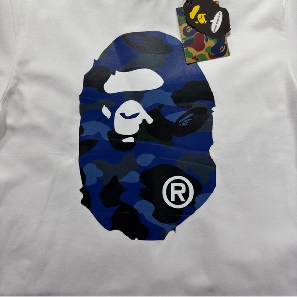 BAPE Color Camo Big Ape Head Tee ‘White’ - Picture 3 of 8